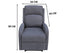 Maxcomfy Fabric Manual Recliner Lounge Arm Chair - Mid Grey