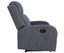 Maxcomfy Fabric Manual Recliner Lounge Arm Chair - Mid Grey