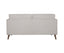 Nooa 2 Seater Sofa Fabric Uplholstered Lounge Couch - Stone