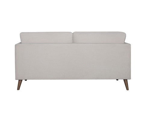 Nooa 2 Seater Sofa Fabric Uplholstered Lounge Couch - Stone