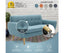 Dane 3 + 1 Seater Fabric Upholstered Sofa Armchair Lounge Couch - Blue