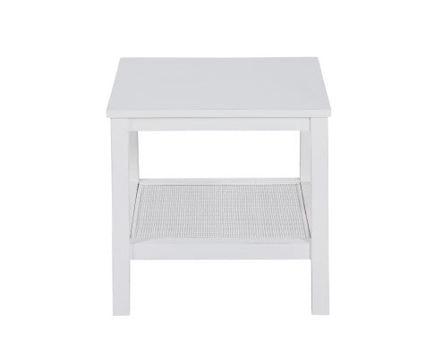 Jasmine Coffee Side Table Laptop Desk Bedside Sofa End Tables Mindi Wood - White