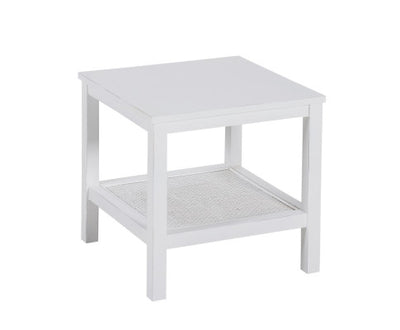 Jasmine Coffee Side Table Laptop Desk Bedside Sofa End Tables Mindi Wood - White