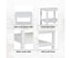 Jasmine Coffee Side Table Laptop Desk Bedside Sofa End Tables Mindi Wood - White