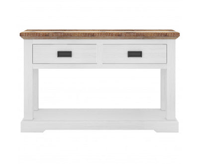 Orville Console Hallway Entry Table 125cm Solid Acacia Timber Wood - Multi Color