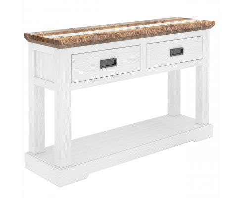 Orville Console Hallway Entry Table 125cm Solid Acacia Timber Wood - Multi Color