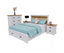 Orville 4pc Queen Bed Frame Suite Bedside Tallboy Furniture Package -Multi Color