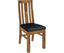 Birdsville PU Seat Dining Chair Set of 2 Solid Ash Wood Dining Furniture -Brown