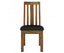 Birdsville PU Seat Dining Chair Set of 2 Solid Ash Wood Dining Furniture -Brown