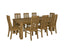 Birdsville 9pc Dining Set 225cm Table 8 Chair Solid Mt Ash Wood Timber - Brown