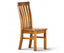 Teasel Dining Chair Set of 2 Solid Pine Timber Wood Seat - Rustic Oak