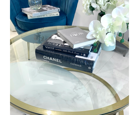 Interior Ave - Elle Luxe - Marble & Gold Nested Coffee Table