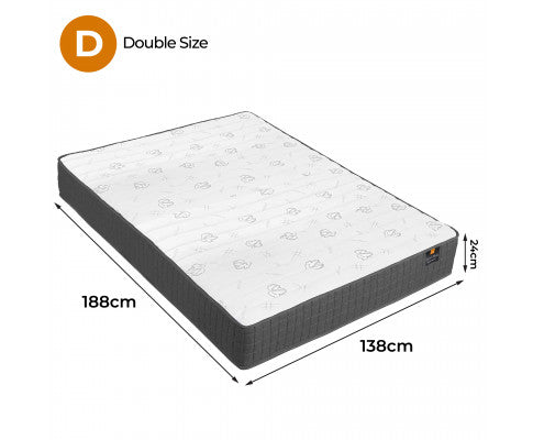 Boxed Comfort Pocket Spring Mattress Double