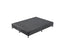 Mattress Base Ensemble Double Size Solid Wooden Slat in Black with Removable Cover