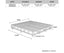 Mattress Base Ensemble Double Size Solid Wooden Slat in Charcoal with Removable Cover