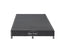 Mattress Base Ensemble Queen Size Solid Wooden Slat in Black with Removable Cover