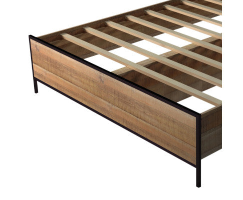 Mascot Bedframe Queen Size Oak