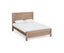 Bed Frame Double Size in Solid Wood Veneered Acacia Bedroom Timber Slat in Oak