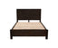 Bed Frame King Size in Solid Wood Veneered Acacia Bedroom Timber Slat in Chocolate