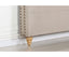 Bed Head Double Size French Provincial Headboard Upholsterd Fabric Beige