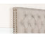 Bed Head Double Size French Provincial Headboard Upholsterd Fabric Beige