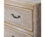 Bedside Table Oak Wood Plywood Veneer White Washed Finish Storage Drawers