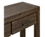 Hall Table 2 Storage Drawers Solid Acacia Wooden Frame Hallway in Chocolate Color