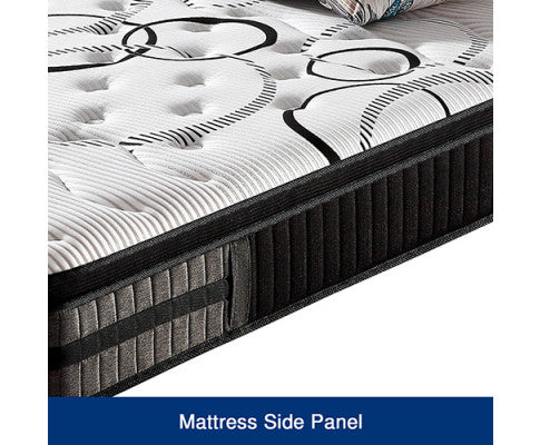 King Mattress in Gel Memory Foam Pocket Coil Medium Firm Bed 34cm Thick