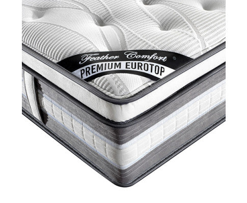 Mattress Euro Top Double Size Pocket Spring Coil with Knitted Fabric Medium Firm 34cm Thick