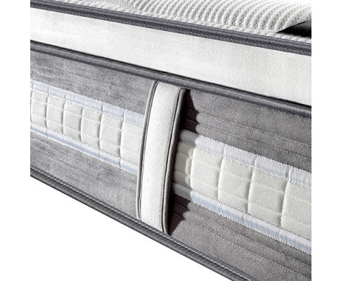 Mattress Euro Top Double Size Pocket Spring Coil with Knitted Fabric Medium Firm 34cm Thick