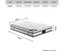 Mattress Euro Top Double Size Pocket Spring Coil with Knitted Fabric Medium Firm 34cm Thick