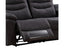 5 Seater Corner Couch Velvet Grey Fabric Recliner Sofa Lounge Set with Quilted Back Cushions