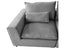 6 Seater Cloud Sectional Sofa in Belfast Fabric Grey Living Room Couch with Ottoman