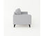 3 Seater Sofa Light Grey Fabric Lounge Set for Living Room Couch with Solid Wooden Frame Black Legs