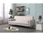 Sofa Bed 3 Seater Button Tufted Lounge Set for Living Room Couch in Fabric Beige Colour