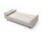 Sofa Bed 3 Seater Button Tufted Lounge Set for Living Room Couch in Fabric Beige Colour