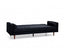 Sofa Bed 3 Seater Button Tufted Lounge Set for Living Room Couch in Velvet Black Colour