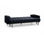 Sofa Bed 3 Seater Button Tufted Lounge Set for Living Room Couch in Velvet Black Colour