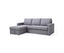 3 Seater Sofa Bed with pull Out Storage Corner Chaise Lounge Set in Grey