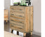 Tallboy with 4 Storage Drawers in Wooden Light Brown Colour