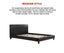 Double PU Leather Bed Frame Black