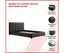 Double PU Leather Deluxe Bed Frame Black