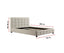 Queen PU Leather Deluxe Bed Frame White