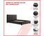 Queen PU Leather Deluxe Bed Frame Black