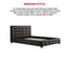 Queen PU Leather Deluxe Bed Frame Black