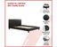 Queen PU Leather Bed Frame Black