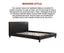 Queen PU Leather Bed Frame Black