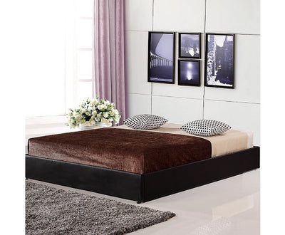 PU Leather Double Bed Ensemble Frame