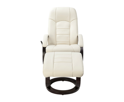 PU Leather Deluxe Massage Chair Recliner Ottoman Lounge Remote