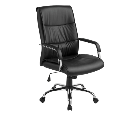 PU Leather Office Chair Executive Padded Black